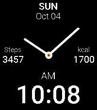 Minimal Hybrid intro animation on Pebble Time 2